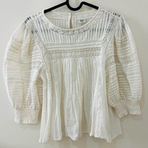 Aritzia Ivory Lace Blouse
